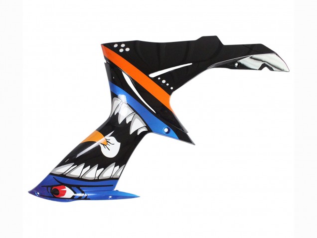 Acquista Carena Moto Suzuki GSXR 600 / GSXR 750 2011-2024 - Azzurro Chiaro Arancia Nero Bianco Squalo 46