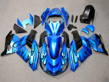 Acquista Carena Moto Suzuki GSXR 600 / GSXR 750 2011-2024 - Blu Nero Fiamma