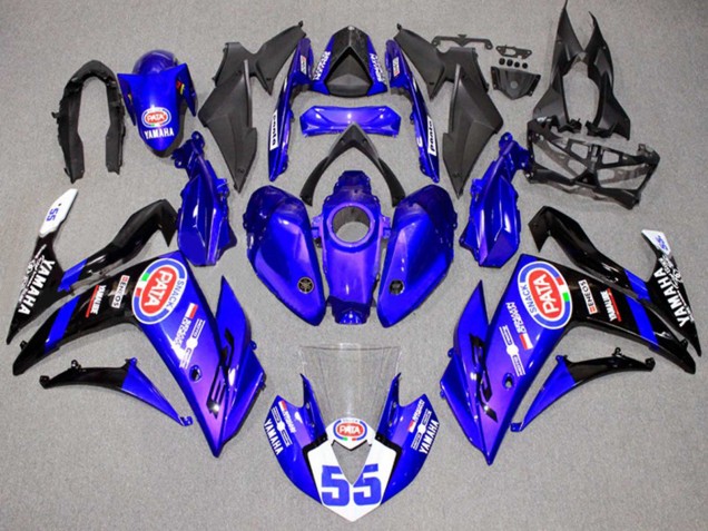 Acquista Carena Moto Yamaha YZF R3/R25 2015-2018 - Blu Bianco Nero ENEOS 55