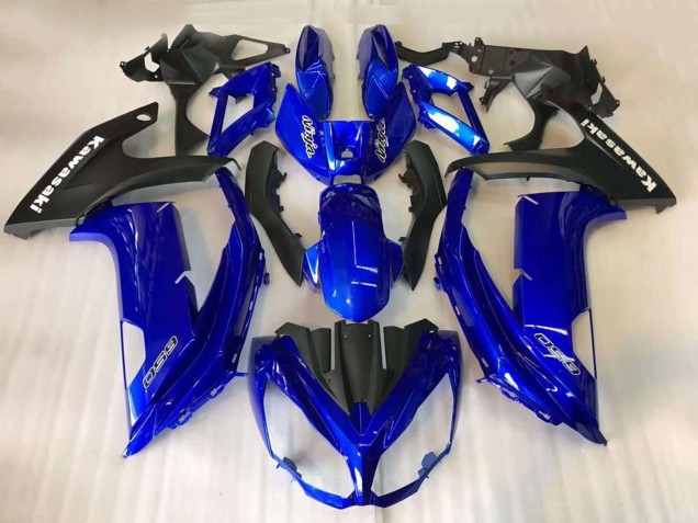 Acquista Carena Moto Kawasaki EX650 2012-2016 - Blu Nero Opaco