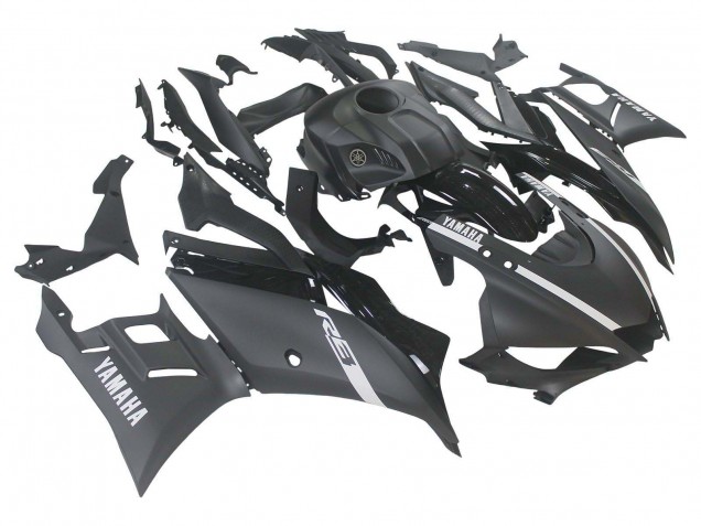 Acquista Carena Moto Yamaha YZF R3/R25 2019-2021 - Nero Opaco Argento