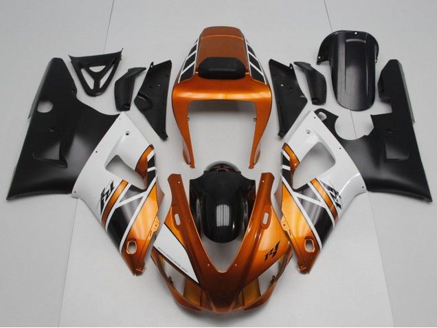 Acquista Carena Moto Yamaha YZF R1 1998-1999 - Arancia Oro Grigio Bianco Nero