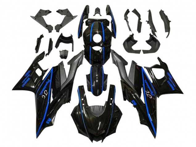 Acquista Carena Moto Yamaha YZF R3/R25 2019-2021 - Nero Lucido Blu Nero Opaco