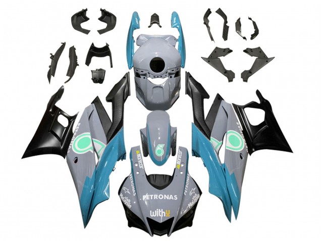 Acquista Carena Moto Yamaha YZF R3/R25 2019-2021 - Nardo Grigio Blu Nero Petronas