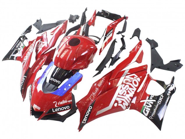 Acquista Carena Moto Yamaha YZF R3/R25 2019-2021 - Rosso Viola Nero Valsir Lenovo