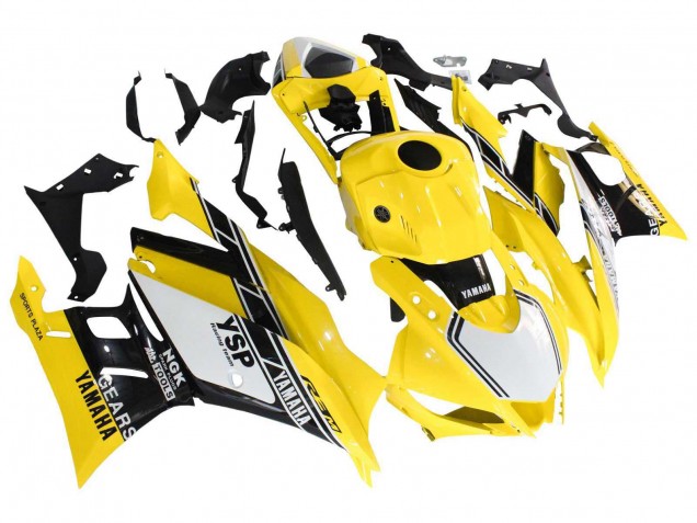Acquista Carena Moto Yamaha YZF R3/R25 2019-2021 - Giallo Bianco Nero Banda