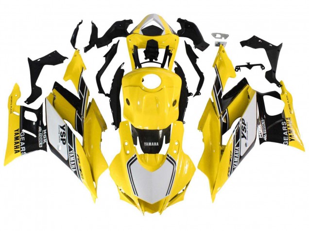 Acquista Carena Moto Yamaha YZF R3/R25 2019-2021 - Giallo Bianco Nero Banda