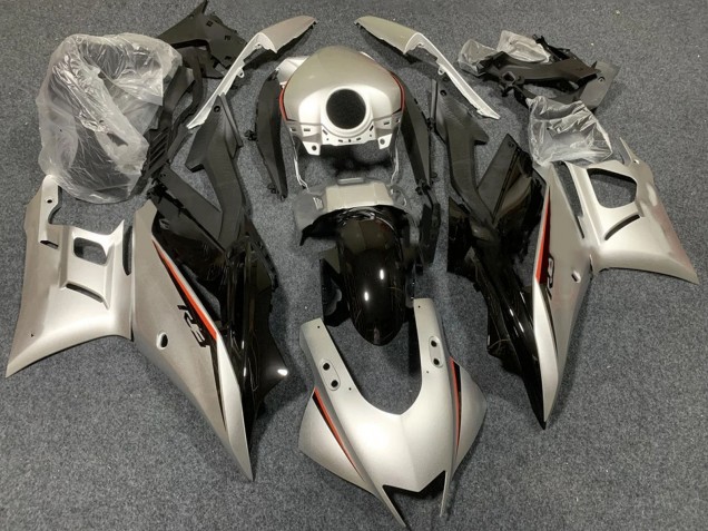 Acquista Carena Moto Yamaha YZF R3/R25 2022-2024 - Oro Chiaro Nero Lucido