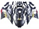 Acquista Carena Moto Yamaha YZF R3/R25 2022-2024 - Nero Fibra di Carbonio Stile Oro Rosso ABBOT