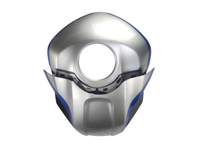 Acquista Carena Moto Yamaha YZF R3/R25 2022-2024 - Nero Fibra di Carbonio Stile Argento Blu