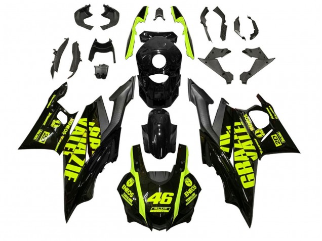 Acquista Carena Moto Yamaha YZF R3/R25 2022-2024 - Nero Verde ENEOS 46