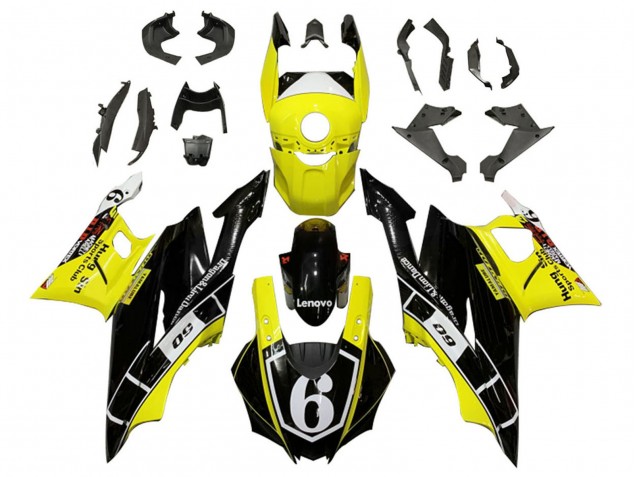 Acquista Carena Moto Yamaha YZF R3/R25 2022-2024 - Giallo Bianco Nero Lenovo 6