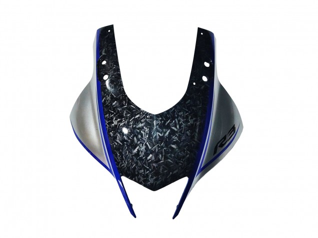 Acquista Carena Moto Yamaha YZF R3/R25 2022-2024 - Marmo Nero Argento Blu Forgiato Fibra di Carbonio Stile