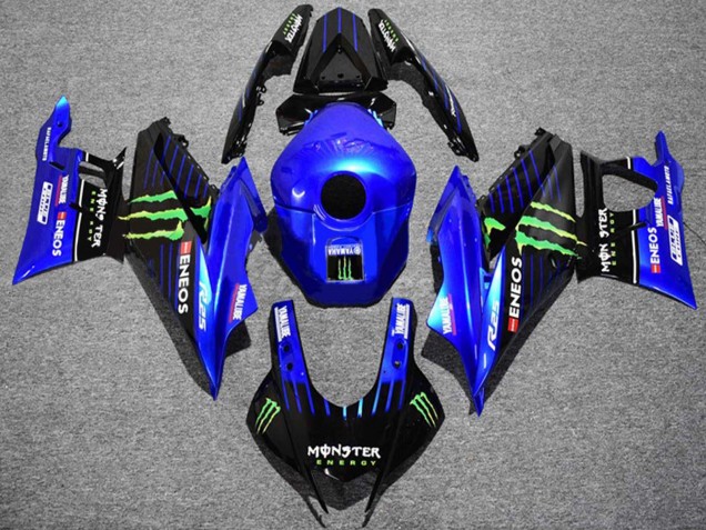 Acquista Carena Moto Yamaha YZF R3/R25 2022-2024 - Blu Verde Nero Mostro ENEOS Yamalube