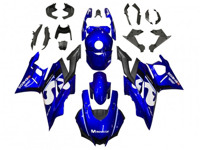 Acquista Carena Moto Yamaha YZF R3/R25 2022-2024 - Blu Bianco Nero MoviStar ENEOS