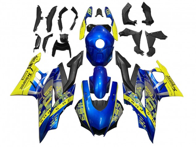 Acquista Carena Moto Yamaha YZF R3/R25 2022-2024 - Giallo Blu Nero Opaco 93