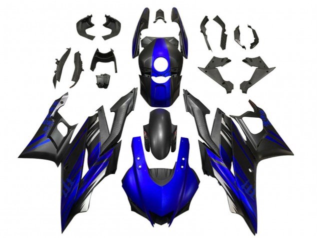 Acquista Carena Moto Yamaha YZF R3/R25 2022-2024 - Blu Nero Opaco