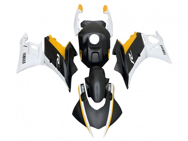 Acquista Carena Moto Yamaha YZF R3/R25 2022-2024 - Bianco Giallo Nero Opaco