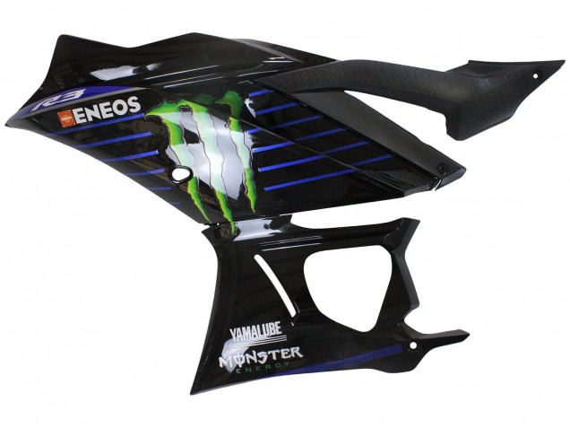 Acquista Carena Moto Yamaha YZF R3/R25 2022-2024 - Blu Verde Nero Mostro Yamalube ENEOS