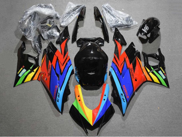Acquista Carena Moto Yamaha YZF R3/R25 2022-2024 - Nero Lucido Blu Rosso Giallo Verde