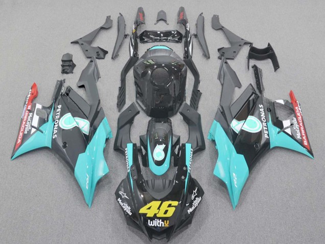 Acquista Carena Moto Yamaha YZF R3/R25 2022-2024 - Azzurro Chiaro Rosso Nero Petronas 46