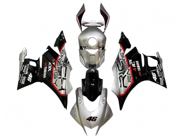 Acquista Carena Moto Yamaha YZF R3/R25 2022-2024 - Argento Rosso Nero 46