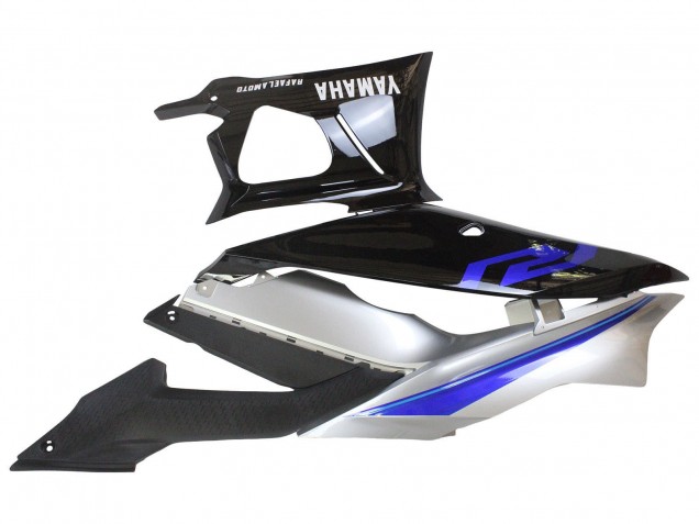 Acquista Carena Moto Yamaha YZF R3/R25 2022-2024 - Argento Blu Nero Lucido
