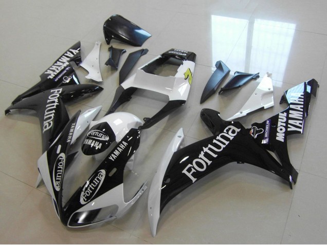 Acquista Carena Moto Yamaha YZF R1 2002-2003 - Bianco Nero Lucido Fortuna Motul