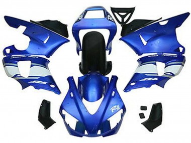 Acquista Carena Moto Yamaha YZF 1000 R1 1998-1999 - Blu Bianco Nero Lucido