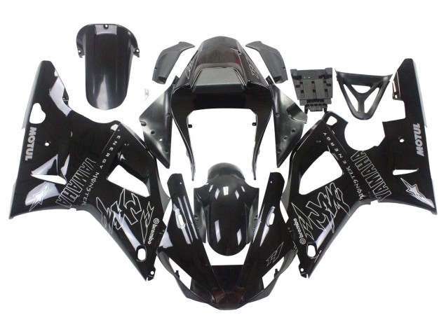 Acquista Carena Moto Yamaha YZF 1000 R1 2000-2001 - Nero Lucido Bianco Mostro Motul