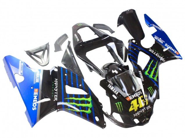 Acquista Carena Moto Yamaha YZF 1000 R1 2000-2001 - Blu Nero Verde Mostro Yamalube ENEOS 46
