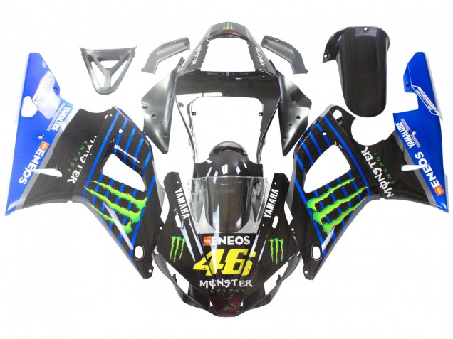 Acquista Carena Moto Yamaha YZF 1000 R1 2000-2001 - Blu Nero Verde Mostro Yamalube ENEOS 46