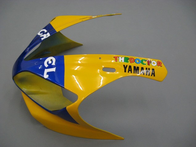 Acquista Carena Moto Yamaha YZF 1000 R1 2000-2001 - Bianco Giallo Blu Motul Cammello