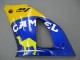 Acquista Carena Moto Yamaha YZF 1000 R1 2000-2001 - Bianco Giallo Blu Motul Cammello