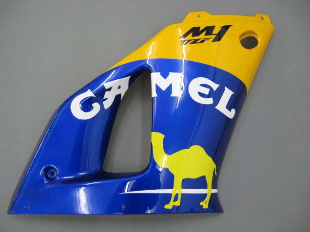 Acquista Carena Moto Yamaha YZF 1000 R1 2000-2001 - Bianco Giallo Blu Motul Cammello
