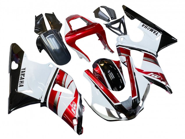 Acquista Carena Moto Yamaha YZF 1000 R1 2000-2001 - Rosso Bianco Nero Lucido