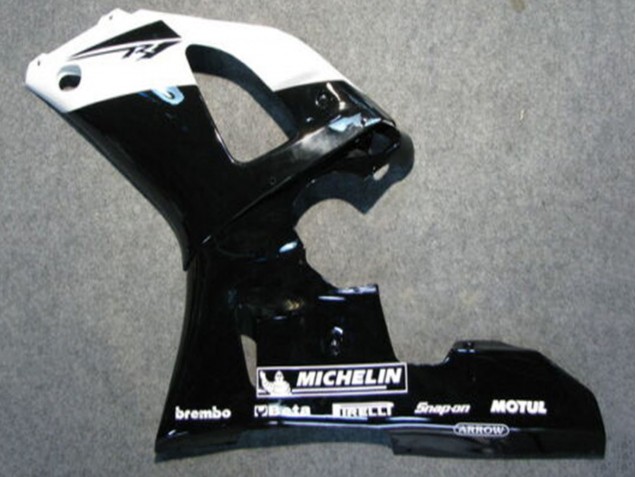 Acquista Carena Moto Yamaha YZF 1000 R1 2000-2001 - Nero Lucido Bianco Michelin
