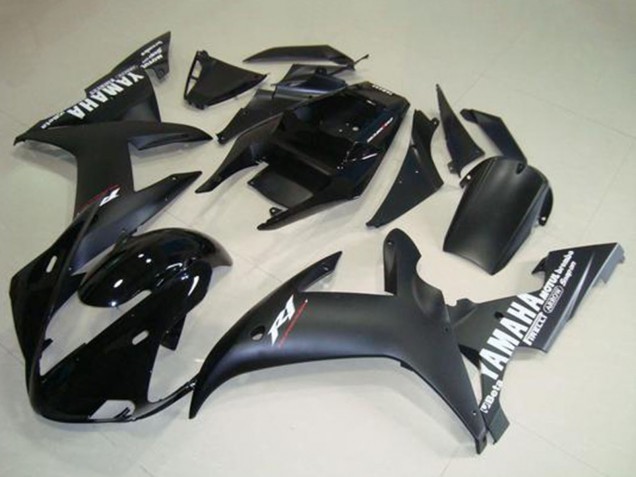Acquista Carena Moto Yamaha YZF R1 2002-2003 - Nero Lucido Nero Opaco Bianco Decals