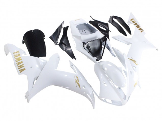 Acquista Carena Moto Yamaha YZF 1000 R1 2002-2003 - Bianco Oro Decals