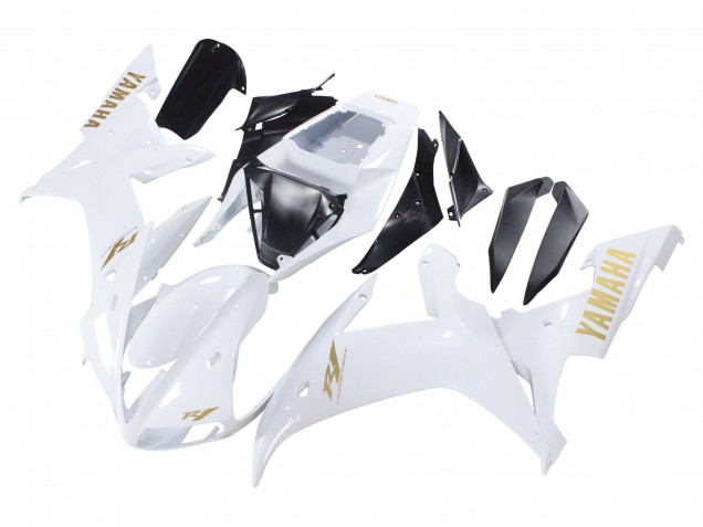 Acquista Carena Moto Yamaha YZF 1000 R1 2002-2003 - Bianco Oro Decals