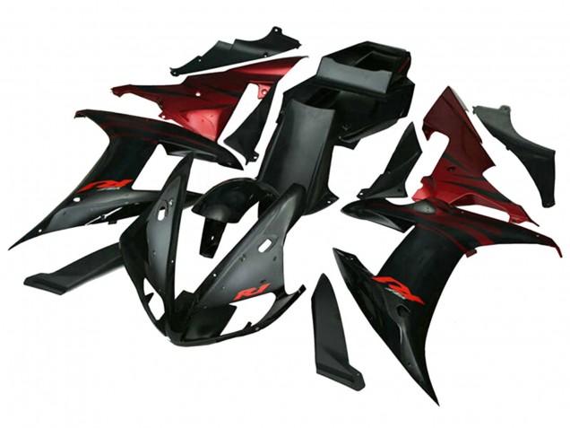 Acquista Carena Moto Yamaha YZF 1000 R1 2002-2003 - Rosso Nero Fiamma