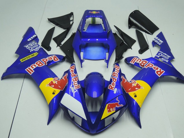 Acquista Carena Moto Yamaha YZF R1 2002-2003 - Blu Giallo Red Bull