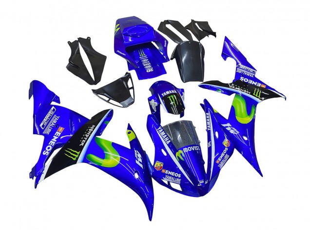 Acquista Carena Moto Yamaha YZF 1000 R1 2002-2003 - Blu Nero Verde MoviStar ENEOS Mostro
