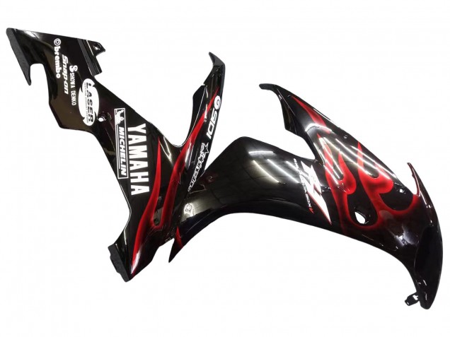 Acquista Carena Moto Yamaha YZF 1000 R1 2004-2006 - Nero Lucido Rosso Fiamma