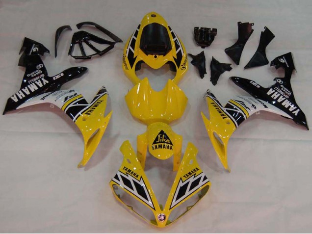 Acquista Carena Moto Yamaha YZF 1000 R1 2004-2006 - Giallo Bianco Nero Lucido