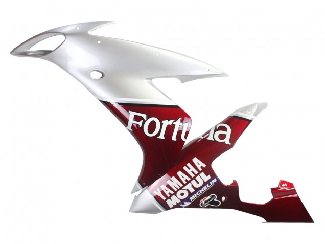 Acquista Carena Moto Yamaha YZF 1000 R1 2004-2006 - Argento Rosso Fortuna Motul