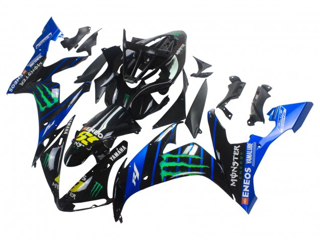 Acquista Carena Moto Yamaha YZF 1000 R1 2004-2006 - Blu Nero Giallo Verde Mostro Yamalube ENEOS 69
