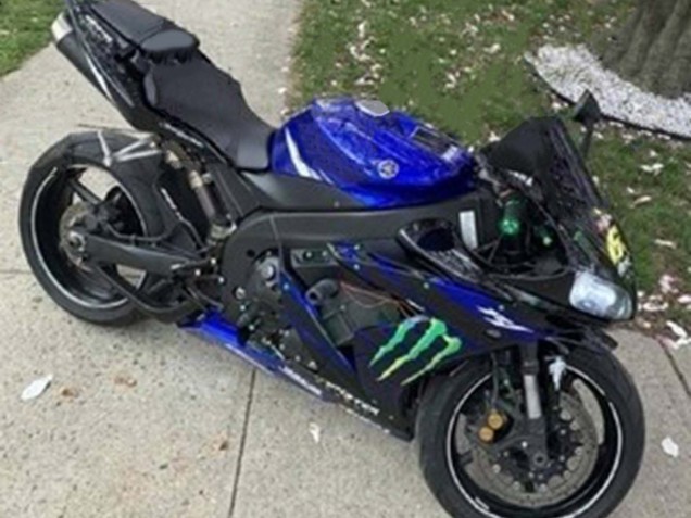 Acquista Carena Moto Yamaha YZF 1000 R1 2004-2006 - Blu Nero Giallo Verde Mostro Yamalube ENEOS 69