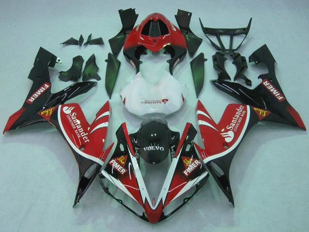 Acquista Carena Moto Yamaha YZF 1000 R1 2004-2006 - Rosso Bianco Nero Verde Volvo Jika Fimer Santander