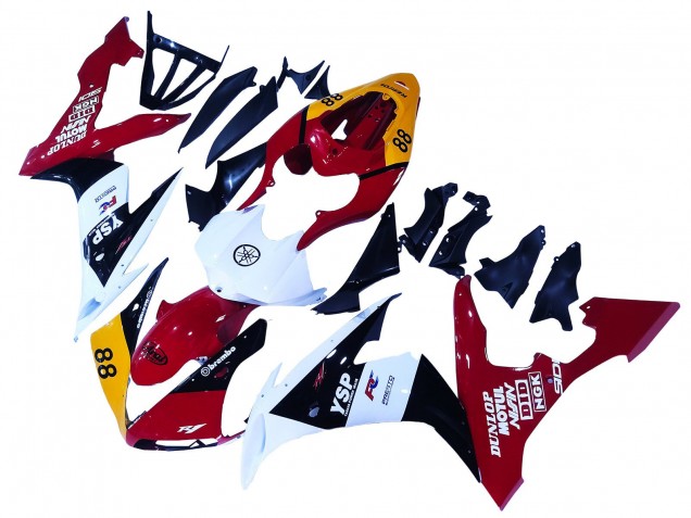 Acquista Carena Moto Yamaha YZF 1000 R1 2004-2006 - Giallo Rosso Bianco Nero YSP 88